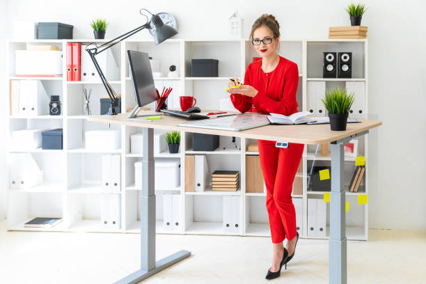 Standing Desk Stock Photos Pictures Royalty Free Images Istock
