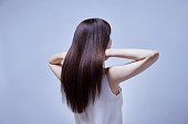日本の若い女性の髪の毛のイメージ