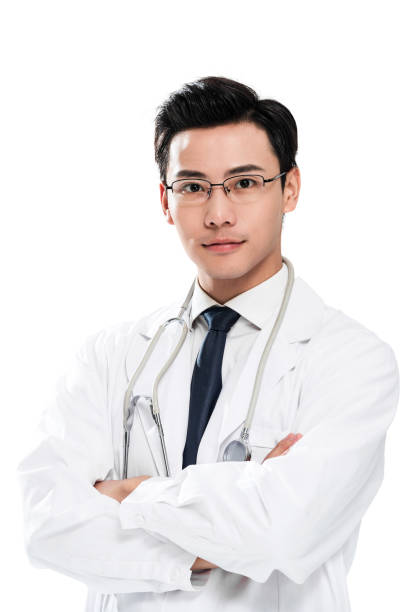 A young male doctor portrait stock photo