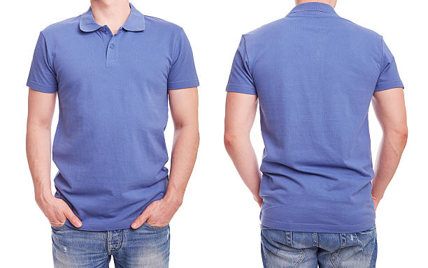 Royalty Free Blue Polo Shirt On A Young Man Template Pictures, Images ...