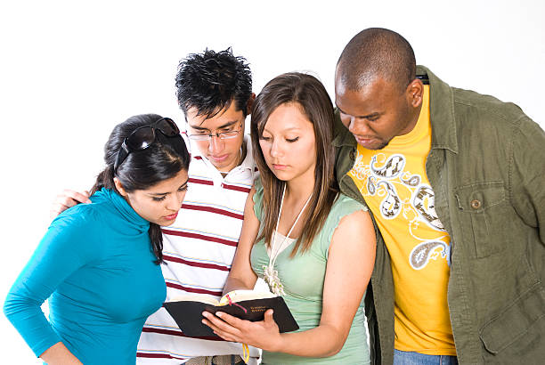 Young people searching stock photo