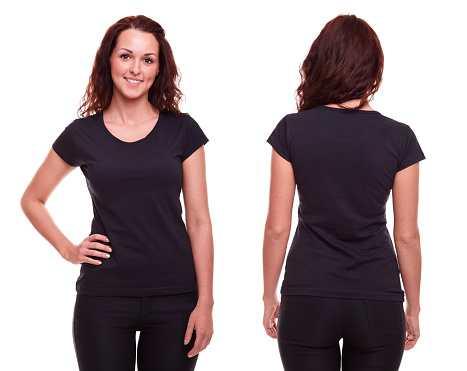 Young Woman In Black Shirt Stock Photo & More Pictures of 2015 - iStock