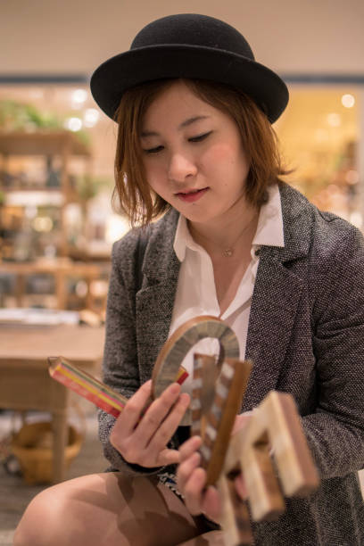 Short Hair 20s Smart Casual Retail Stock Photos Pictures