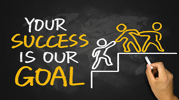 your success is our goal stock photo