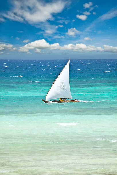 Zanzibar Coast of Zanzibar. dhow stock pictures, royalty-free photos & images