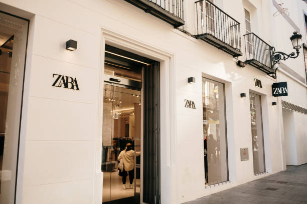 Zara store stock photo