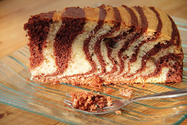 zebra cake stock photo
