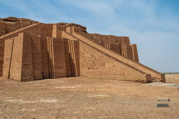 Ziggurat of Ur, Iraq stock photo