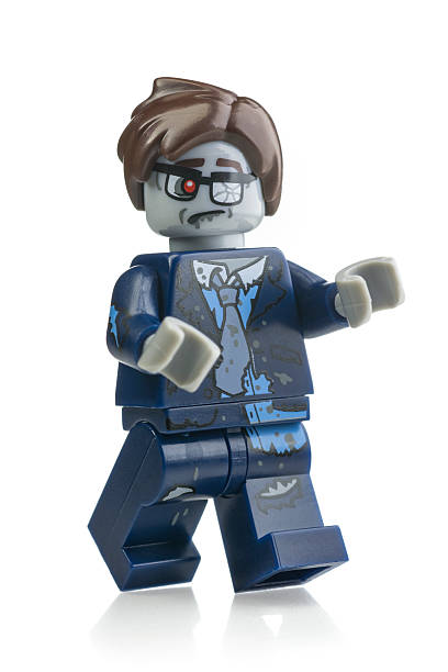Zombie Businessman Lego Mini-figure stock photo