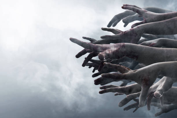Zombie hands  Smoking Kills stock pictures, royalty-free photos & images