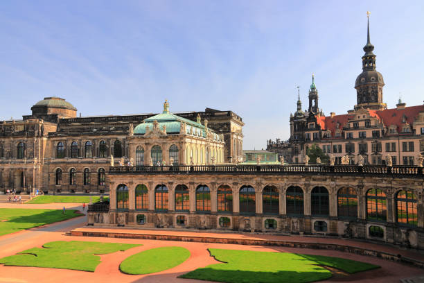Zwinger Museum in Dresden. Saxony, Germany, Europe. Dresden, Germany - September 15, 2020: Visiting the Zwinger Museum in Dresden on a sunny day in September. bruehl stock pictures, royalty-free photos & images