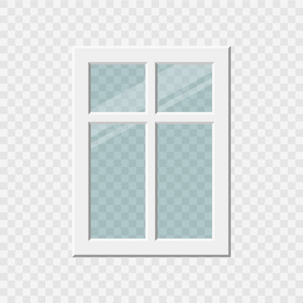 ÐÐµÑÐ°ÑÑ Traditional window frame. Window with shadow. Vector window frame stock illustrations