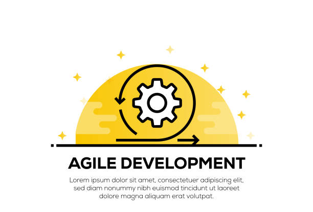 stockillustraties, clipart, cartoons en iconen met agile development icon concept - agile