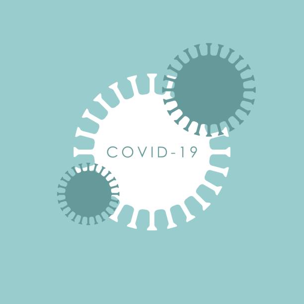 向量中 covid 19 上的橫幅 - 2019冠狀病毒病 插圖 幅插畫檔、美工圖案、卡通及圖標