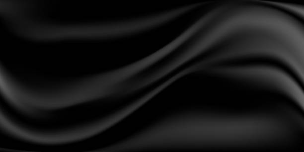 ÐÑÐ°ÑÐ¸ÐºÐ° Ð¸ Ð¸Ð»Ð»ÑÑÑÑÐ°ÑÐ¸Ð¸ Black Silk Fabric Abstract Background, Vector Illustration silk stock illustrations
