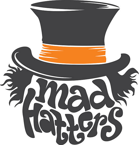 mad hatters Ñ�Ð¸Ð¼Ð²Ð¾Ð» - hat of the mad stock illustrations.