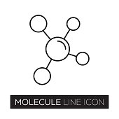 MOLECULE LINE ICON
