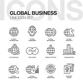 GLOBAL BUSINESS LINE ICONS