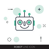 ROBOT LINE ICON