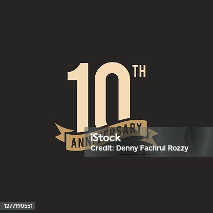 istock 10th Years Anniversary Celebration Icon Vector Stock Illustration Design Template 1277190551