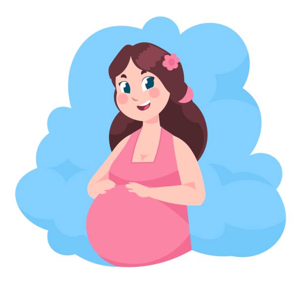 M30.i010.n018.F.c06.1012451662 Мультфильм беременная женщина. 