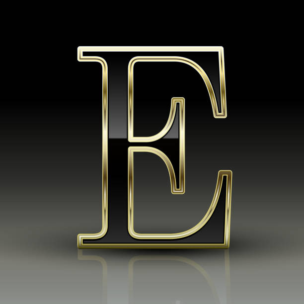 Fancy Letter E Backgrounds Illustrations, Royalty-Free Vector Graphics