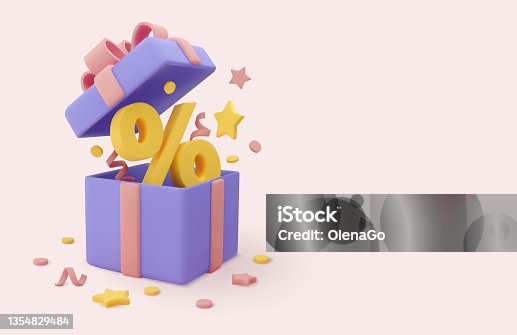 istock 3d realistic sale banner 1354829484