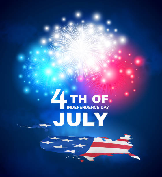 4 июля. день независимости сша. празднование сша. патриотический праздник дизайн - july 4 stock illustrations