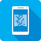 istock Abacus Smartphone Icon Silhouette 1424159173
