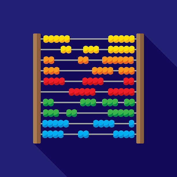 Abacus Vector illustration of an abacus in flat style. abacus stock illustrations