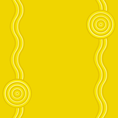 Abstract Aboriginal line painting in vector format.