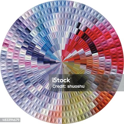 istock Abstract and textured color wheel 483394679