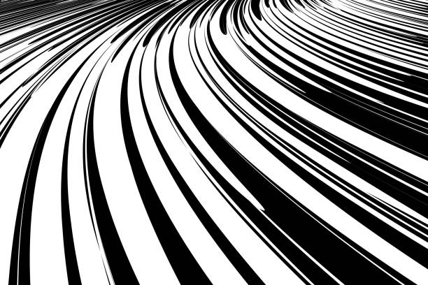 Abstract background. Dynamic effect. Abstract background. Effect of movement, speed and perspective. Vector art. speed patterns stock illustrations
