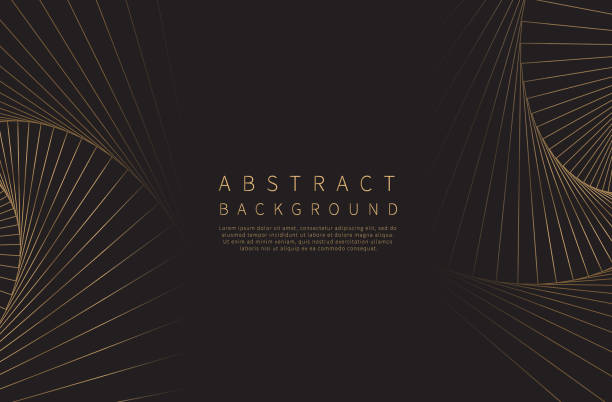 Abstract background. Golden line wave. Luxury style. Vector illustration. Abstract background. Golden line wave. Luxury style. Vector illustration. luxury stock illustrations