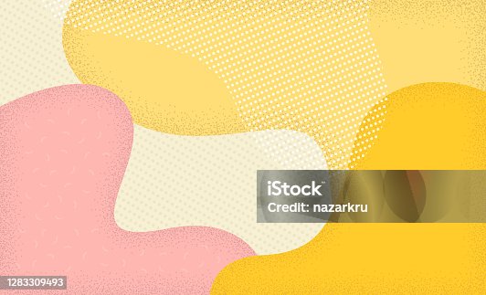 istock Abstract background in pop art style. Color pattern in memphis 80s-90s style. 1283309493
