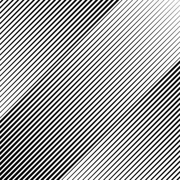 Vector illustration of a Abstract Slope Diagonal Lines, Black over transparent background