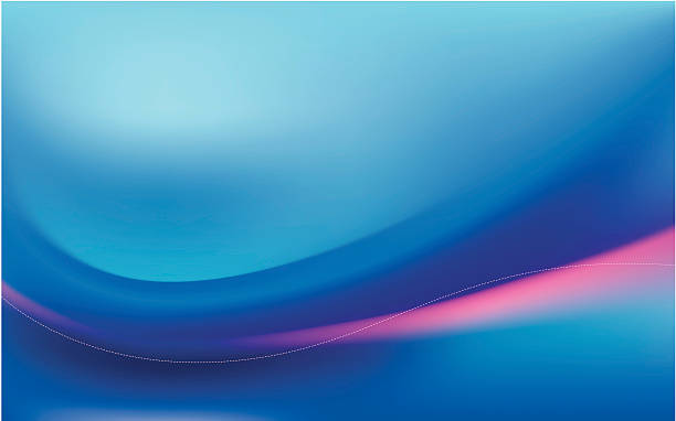 Abstract background with blue and pink swooshes blue abstract background computer backgrounds stock illustrations