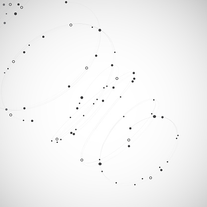 Abstract Background With Dots And Lines Stock Illustration - Download