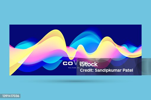 istock Abstract background with lines. Concept of cover with dynamic effect. 1391417036