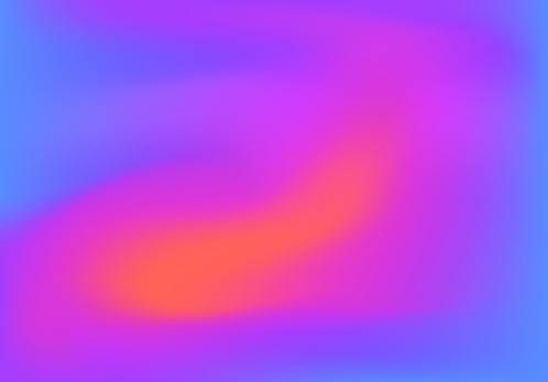 Abstract background with vibrant gradient from blue to orange with violet and pink. Vivid and fluid color mix.
