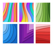 Vector illustration of a set of abstract backgrounds