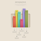 modern vector abstract bar chart infographic elements