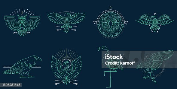 istock Abstract bird illustration 1308281548