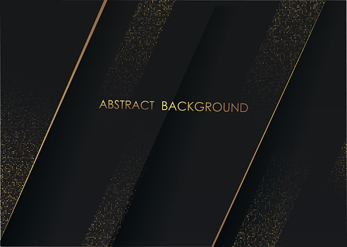 Abstract black and gold luxury background