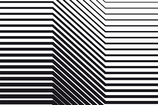 Abstract black and white op art background