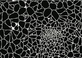 abstract black and white speckle shape background for design
