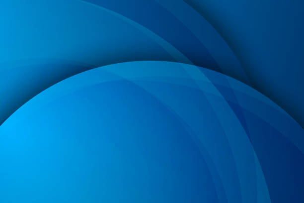 Abstract blue background, circular overlay Abstract blue background, circular overlay blue designs stock illustrations