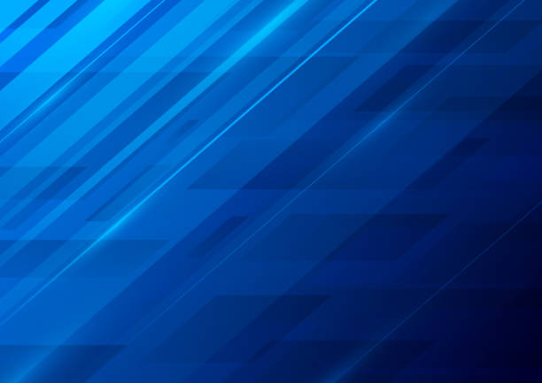 Modern bright blue abstract vector background