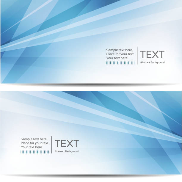 Abstract blue banners Abstract modern blue business banners with a space for your text. EPS 10 vector illustration, contains transparencies. High resolution jpeg file included(300dpi). technology borders stock illustrations