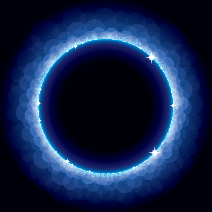 Abstract Blue Eclipse